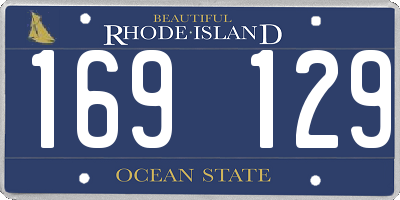 RI license plate 169129