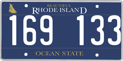 RI license plate 169133