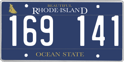 RI license plate 169141