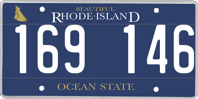 RI license plate 169146