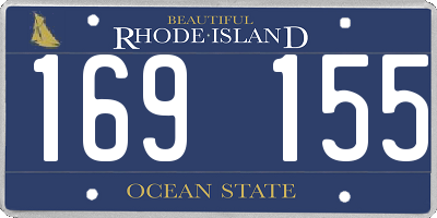 RI license plate 169155