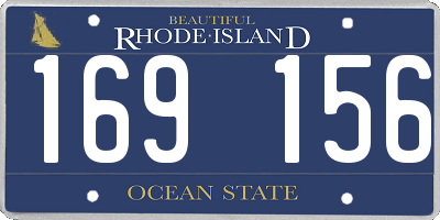 RI license plate 169156
