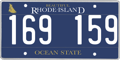 RI license plate 169159