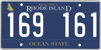 RI license plate 169161