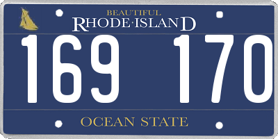RI license plate 169170