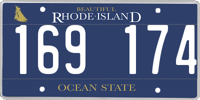 RI license plate 169174