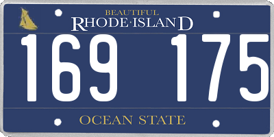 RI license plate 169175
