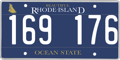 RI license plate 169176