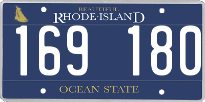 RI license plate 169180