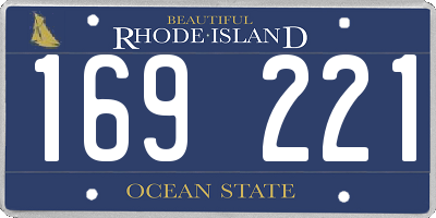 RI license plate 169221
