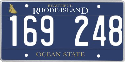 RI license plate 169248