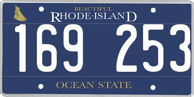 RI license plate 169253