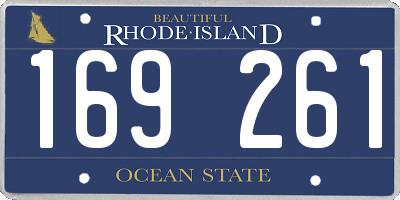 RI license plate 169261