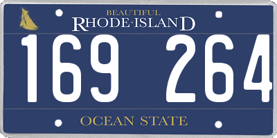 RI license plate 169264