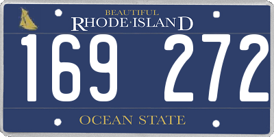 RI license plate 169272