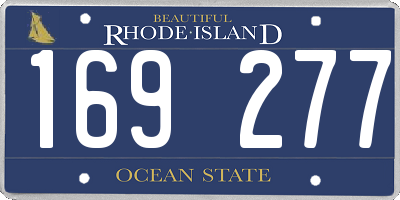 RI license plate 169277