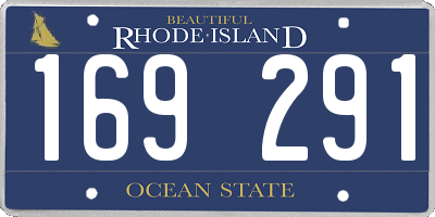RI license plate 169291
