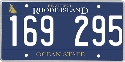 RI license plate 169295