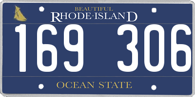 RI license plate 169306
