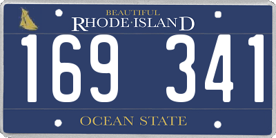 RI license plate 169341