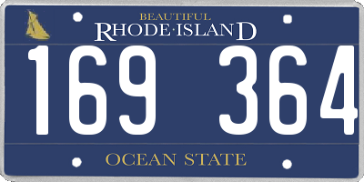 RI license plate 169364