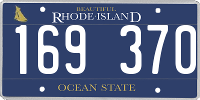 RI license plate 169370