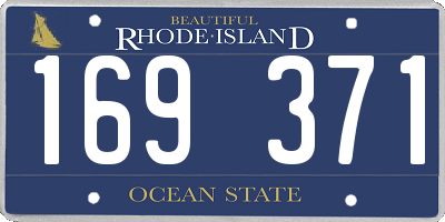 RI license plate 169371