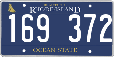 RI license plate 169372