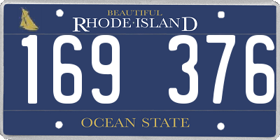 RI license plate 169376