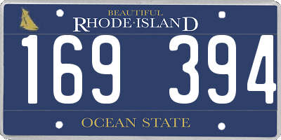 RI license plate 169394