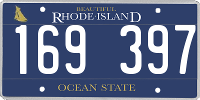 RI license plate 169397