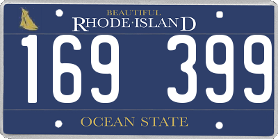 RI license plate 169399