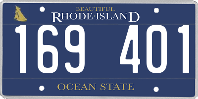 RI license plate 169401