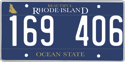 RI license plate 169406