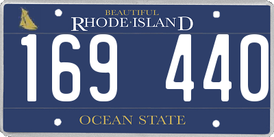 RI license plate 169440