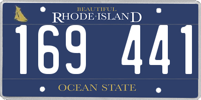 RI license plate 169441