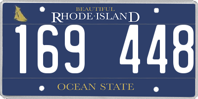 RI license plate 169448