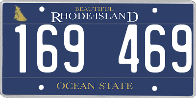 RI license plate 169469