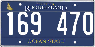 RI license plate 169470