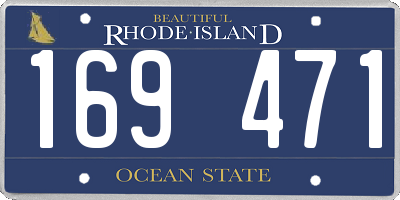RI license plate 169471