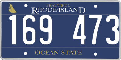 RI license plate 169473