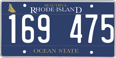 RI license plate 169475