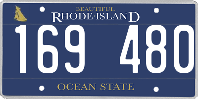 RI license plate 169480