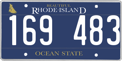 RI license plate 169483