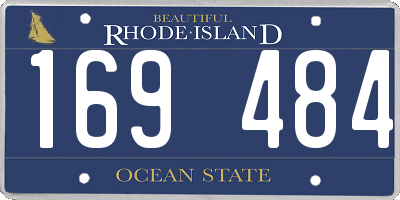 RI license plate 169484