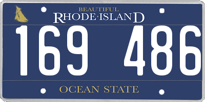 RI license plate 169486