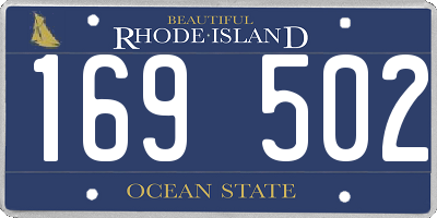 RI license plate 169502