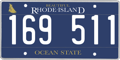 RI license plate 169511