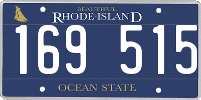 RI license plate 169515