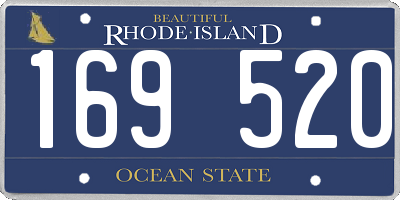 RI license plate 169520